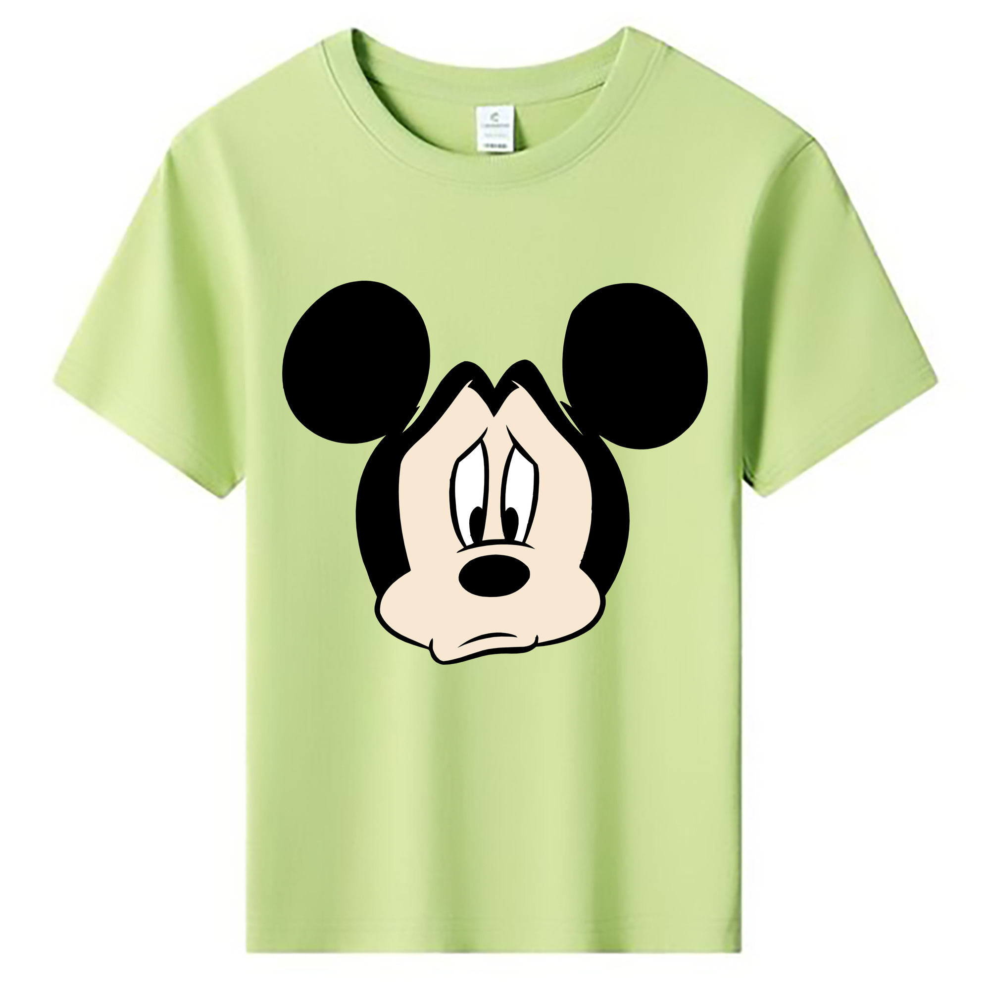 ミッキーマウス Mickey Mouse 綿100％キッズTシャツ（フロントプリント）
